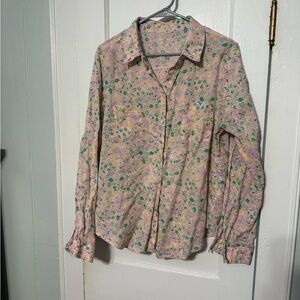 Lilly Pulitzer Pink Lemon Print Blouse